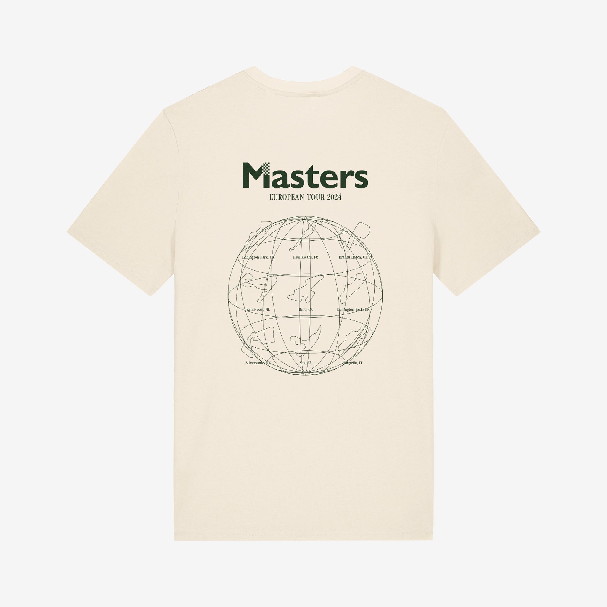 T-Shirt Tournée Européenne 2024 – Blanc cassé