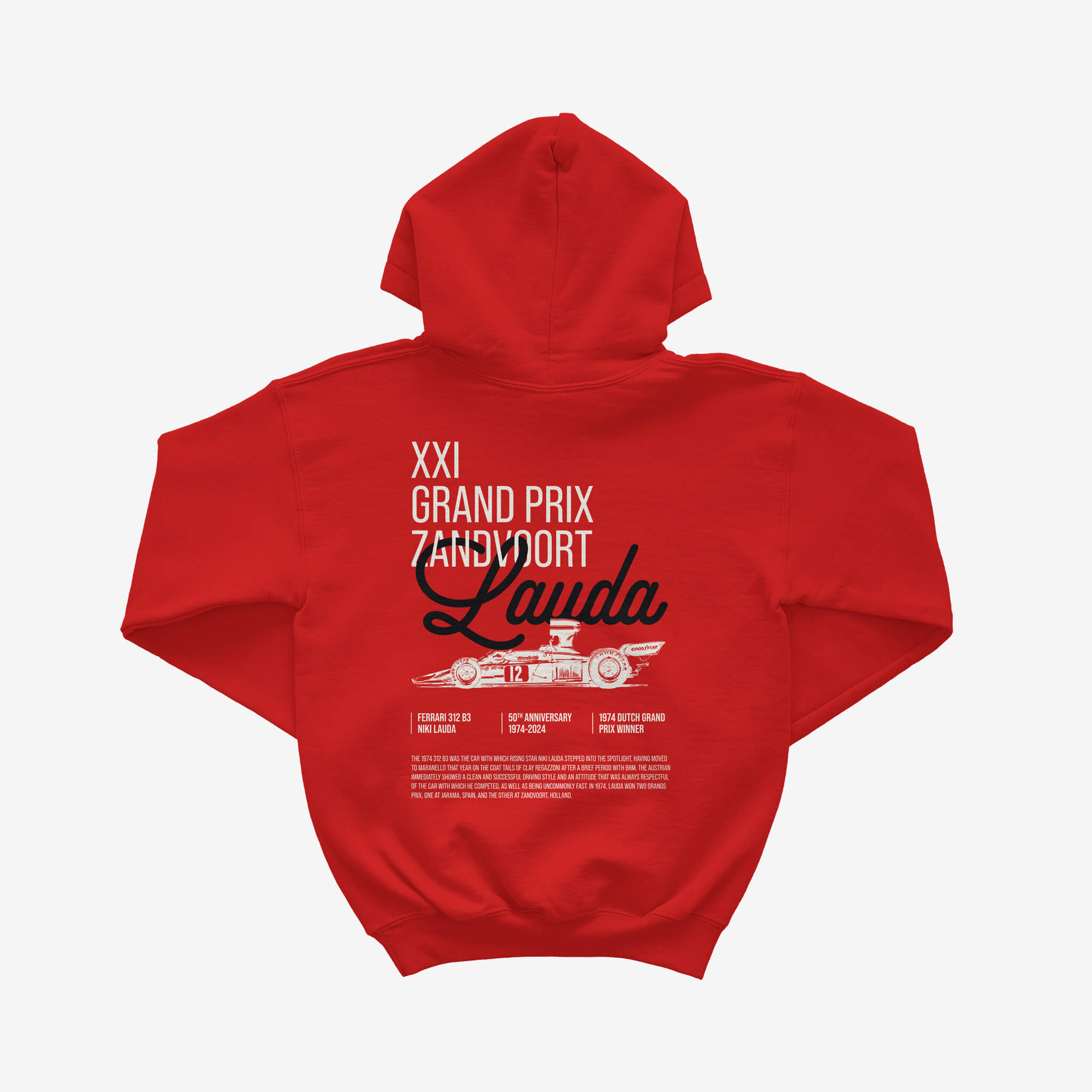 Sweat à capuche Lauda de Zandvoort 2024 – Rouge