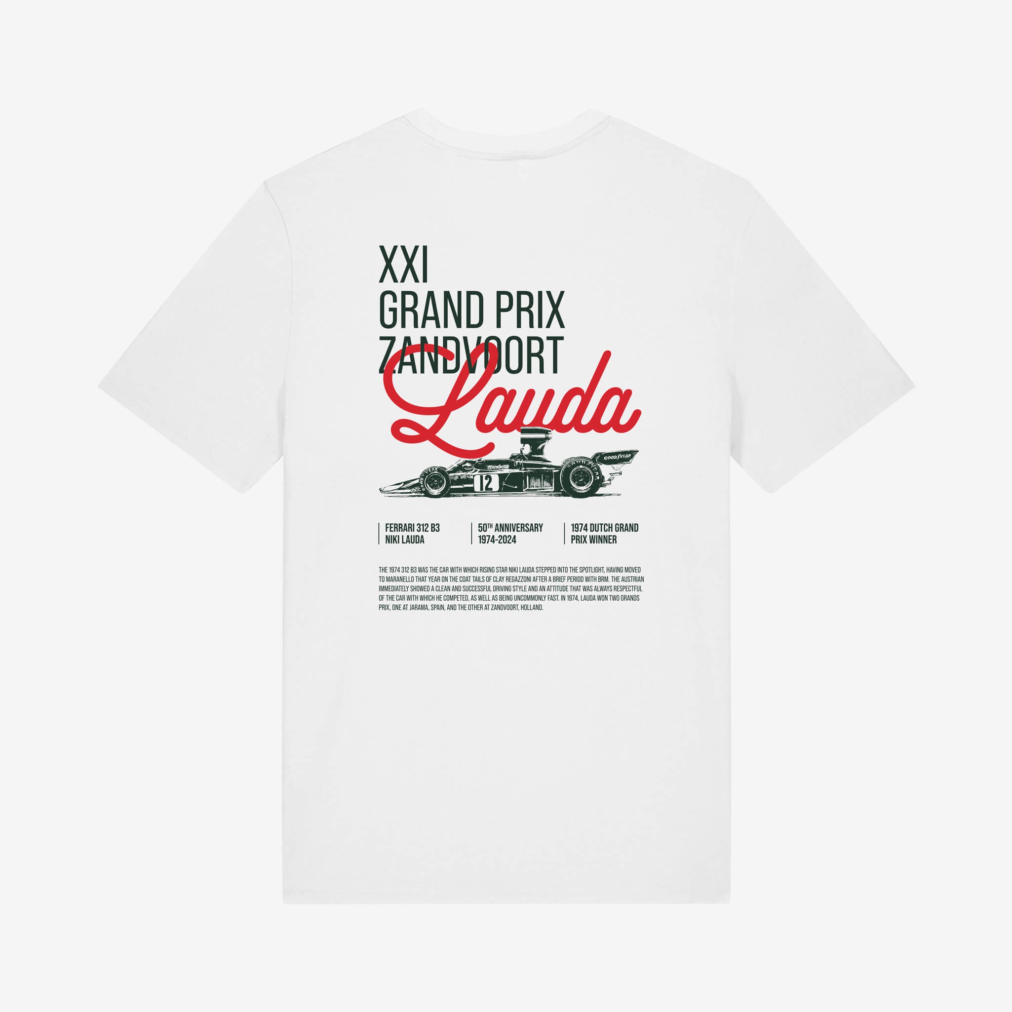 T-shirt Lauda de Zandvoort 2024 – Blanc